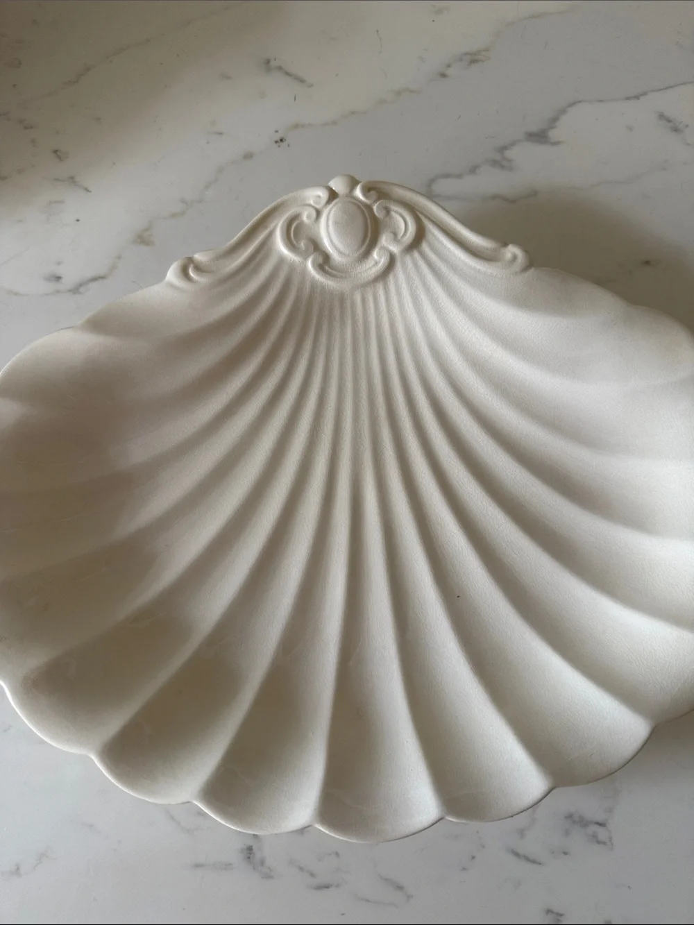 Vintage Spode Imperial Fancies Off White  Shell-Shaped Serving Dish England